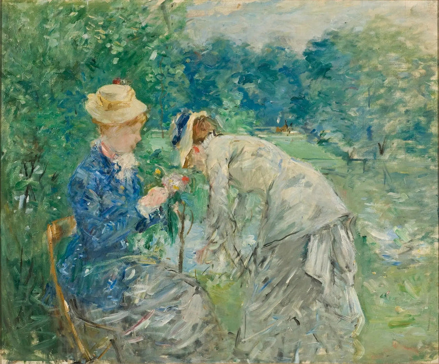 Dames cueillant des fleurs - Berthe Morisot