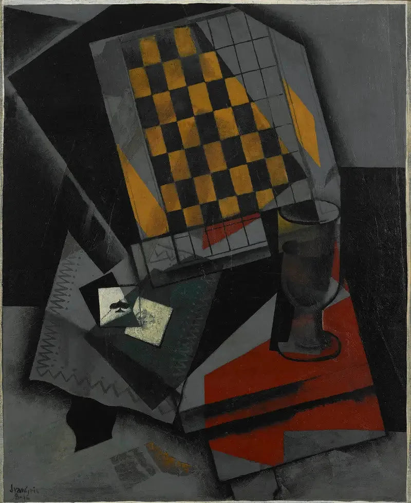 Damier et cartes à jouer - Juan Gris image 1 reproduction d’œuvre d’art à l’huile