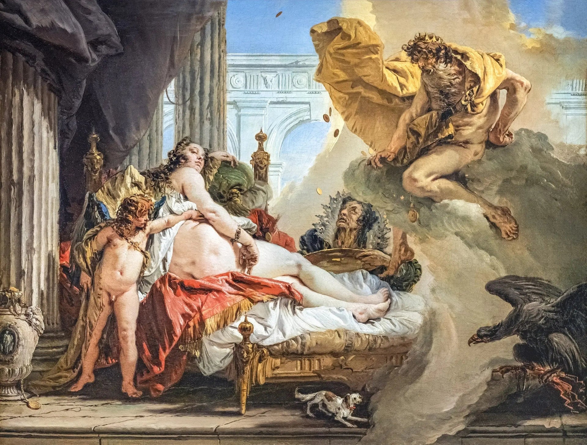 Danaé et Jupiter - Giovanni Battista Tiepolo image 1 reproduction réalisée par Alpha Reproduction