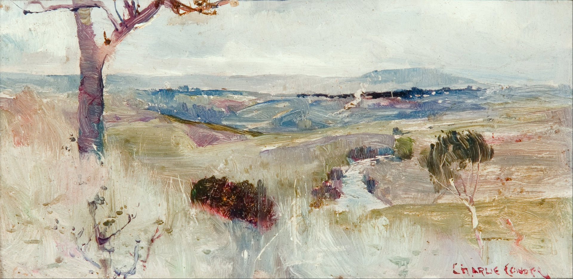 Dandenongs d'Heidelberg - Charles Conder image 1 copie de tableau peinte à la main