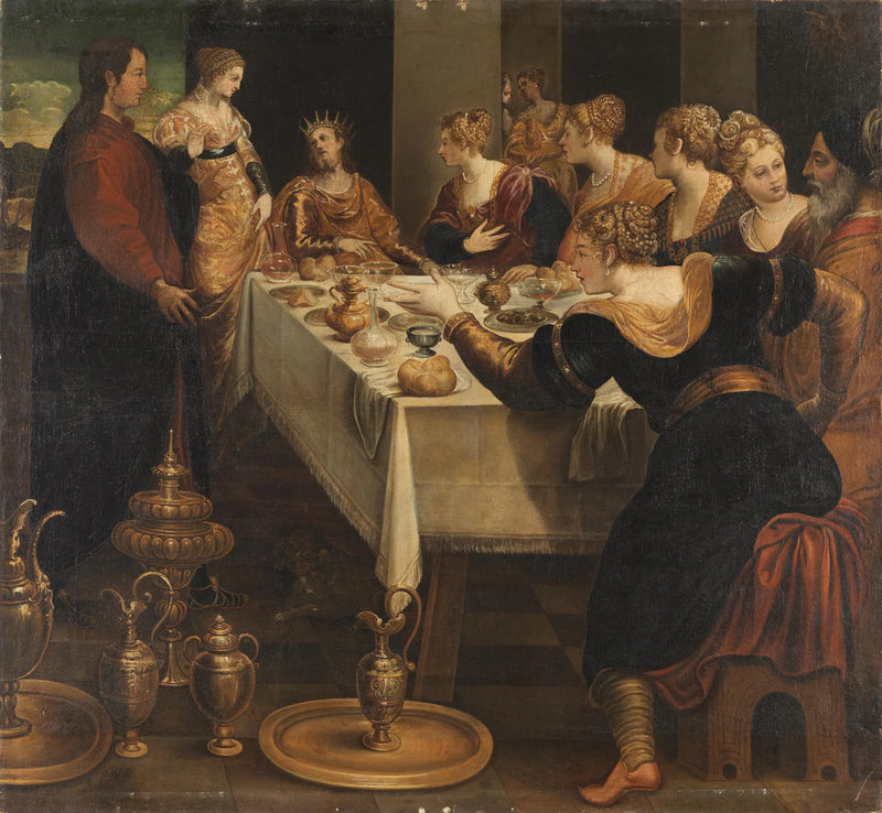 Daniel annonce à Belsazar la fin de son empire - Jacopo Tintoretto