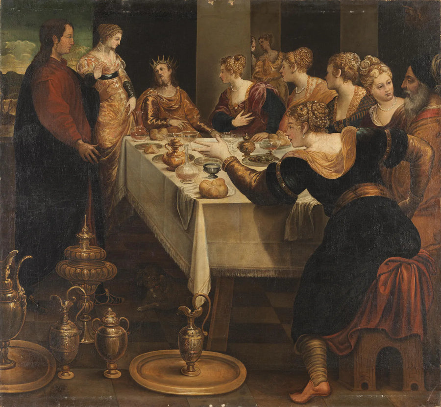 Daniel annonce à Belsazar la fin de son empire - Jacopo Tintoretto