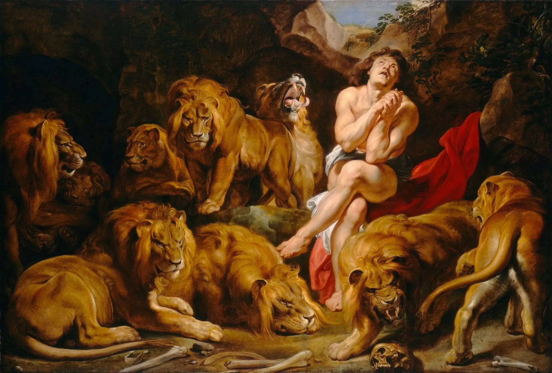 Daniel dans la fosse aux lions - Peter Paul Rubens image 1 reproduction réalisée par Alpha Reproduction