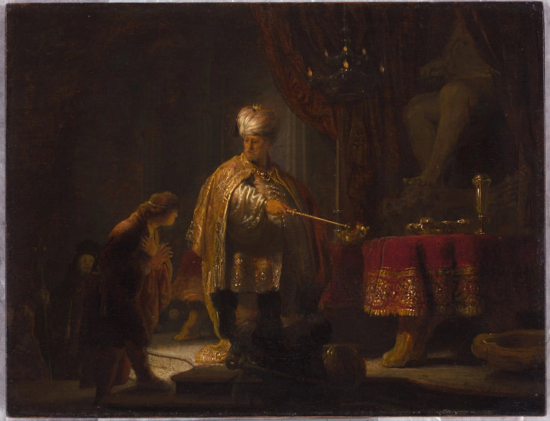 Daniel et Cyrus devant l'idole Bel - Rembrandt