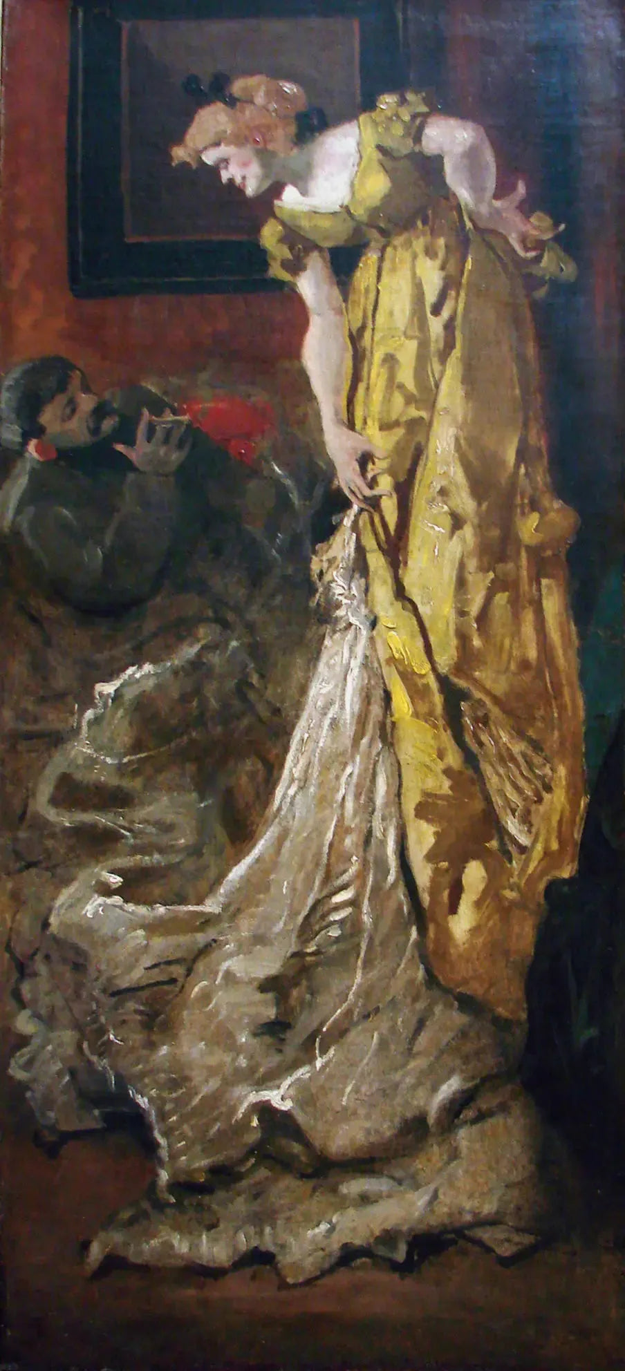 Dans l'atelier la pose du modèle (d'après l'Atelier d'Alfred Stevens) - Henri de Toulouse-Lautrec image 1 reproduction artisanale de tableau