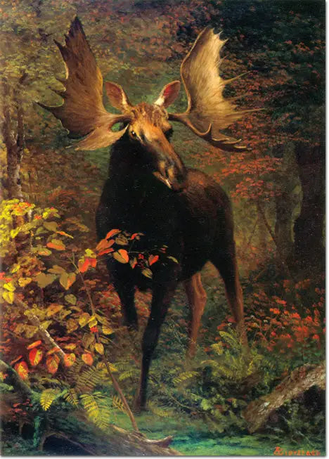 Dans la forêt - Albert Bierstadt image 1 tableau peint à l’huile sur toile