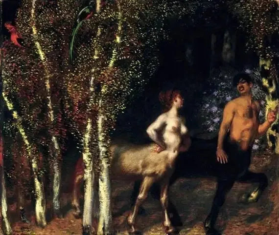 Dans la forêt enchantée - Franz von stuck
