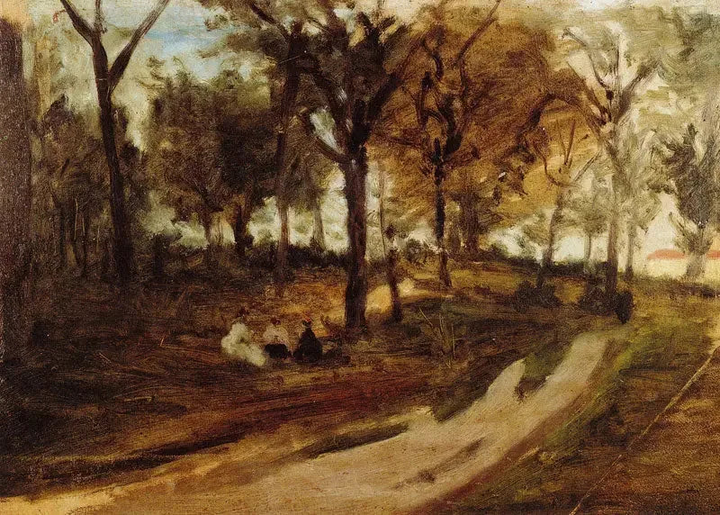 Dans la forêt, Saint-Cloud - Paul Gauguin image 1 reproduction artisanale de tableau