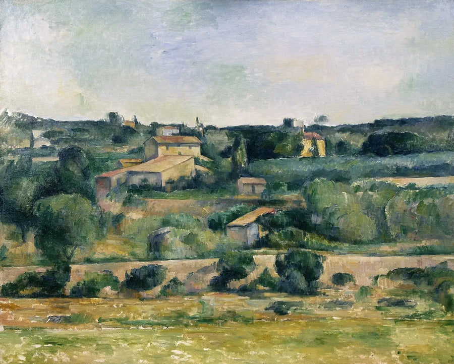 Dans la plaine de Bellevue, à l'Ouest d'Aix - Paul Cézanne