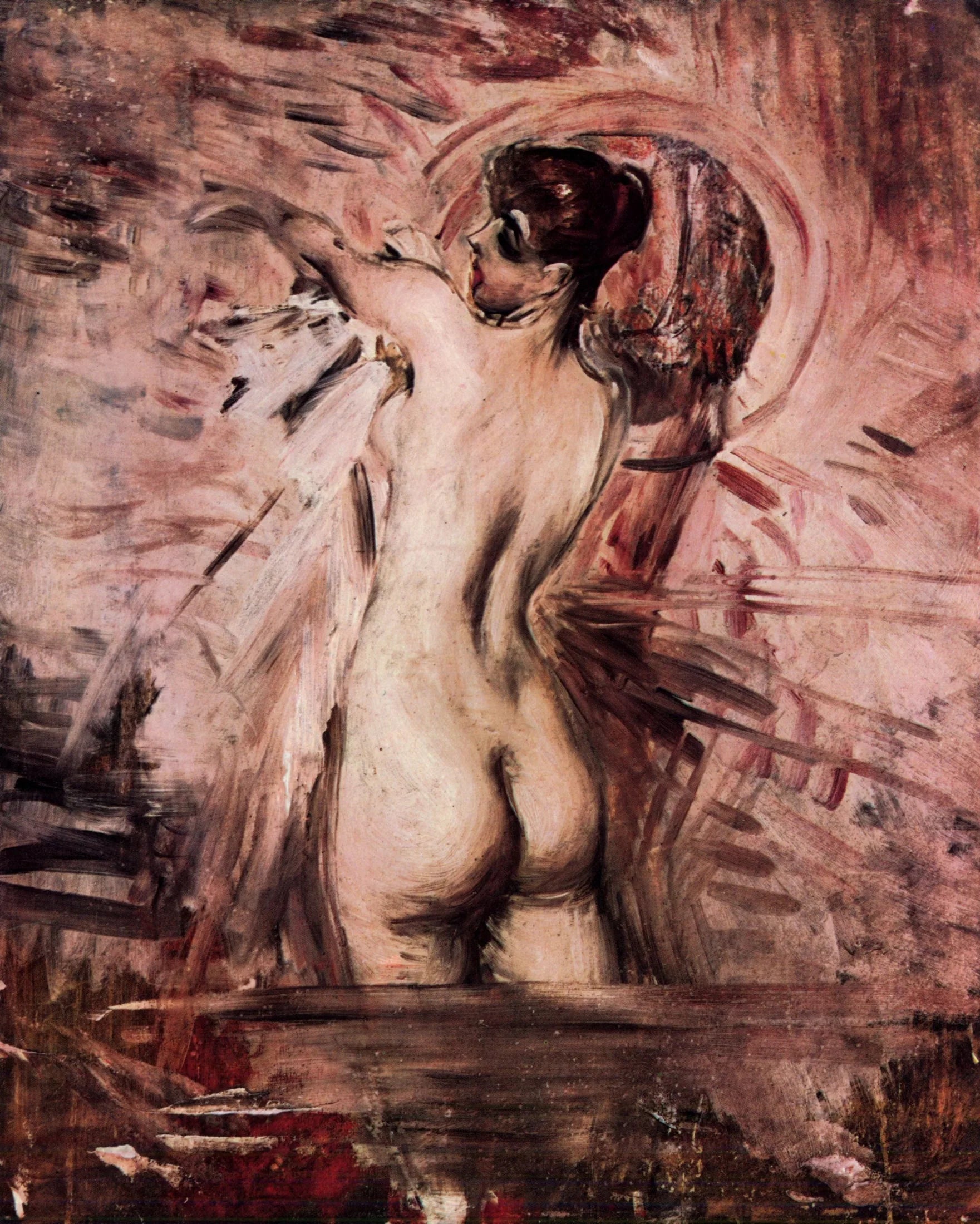 Dans le bain - Giovanni Boldini image 1 copie peinte à la main à l’huile