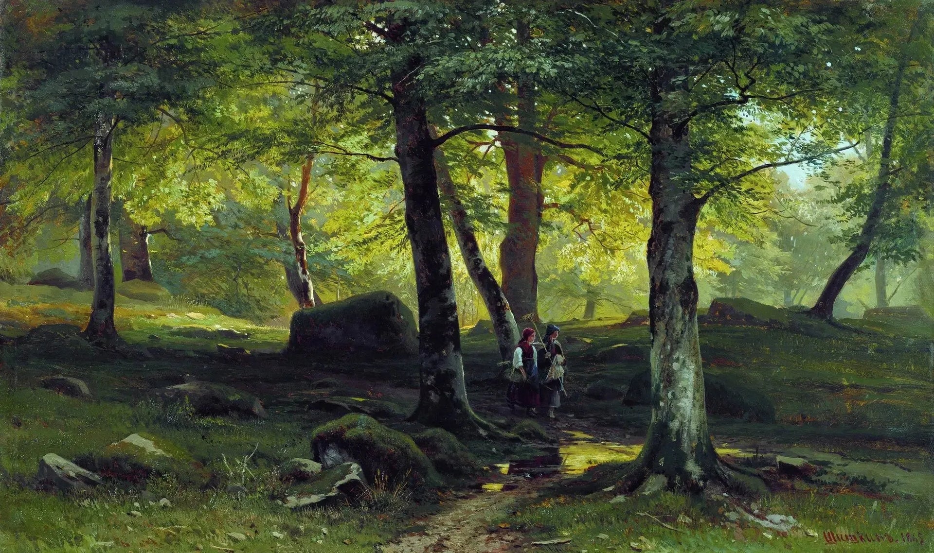 Dans le bosquet - Ivan Chichkine image 1 tableau peint à l’huile sur toile