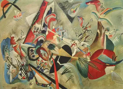 Dans le gris - Vassily Kandinsky image 1 tableau peint à l’huile sur toile