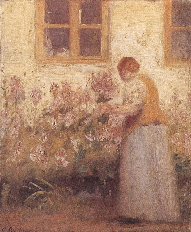 Dans le jardin fleuri - Anna Ancher image 1 reproduction réalisée par Alpha Reproduction