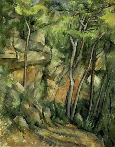 Dans le parc de Château Noir - Paul Cézanne image 1 reproduction de peinture à l’huile