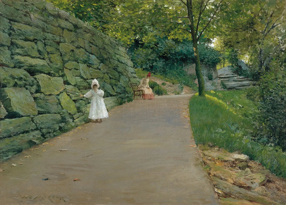 Dans le parc (un sentier secondaire) - William Merritt Chase - Alpha Reproduction