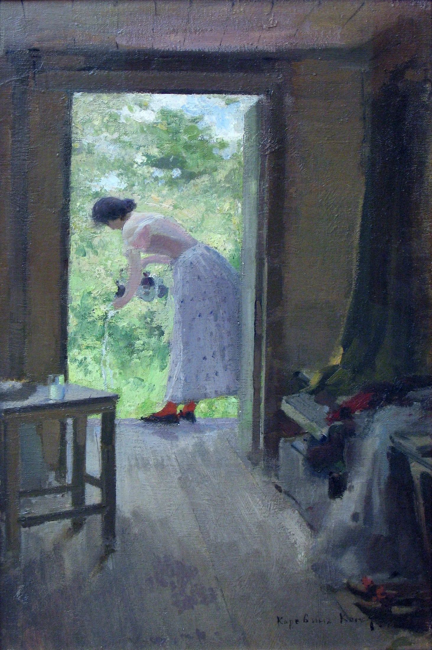 Dans le pays - Konstantin Korovin image 1 copie peinte à la main à l’huile