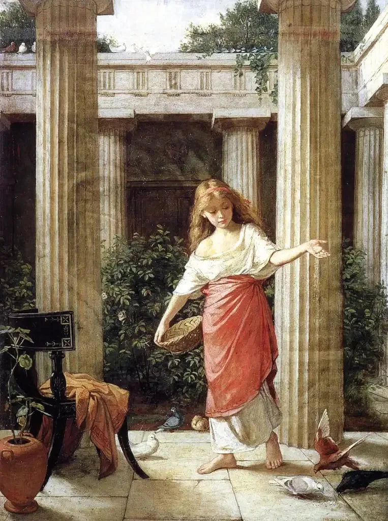 Dans le péristyle - John William Waterhouse