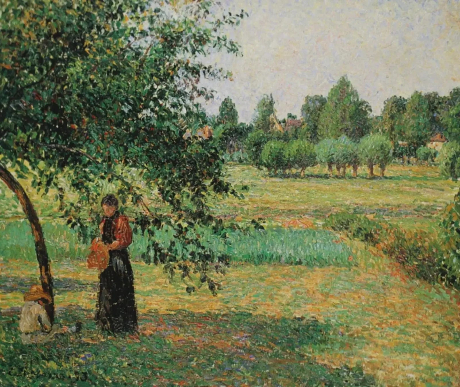 Dans le pré - Camille Pissarro image 1 tableau peint à l’huile sur toile