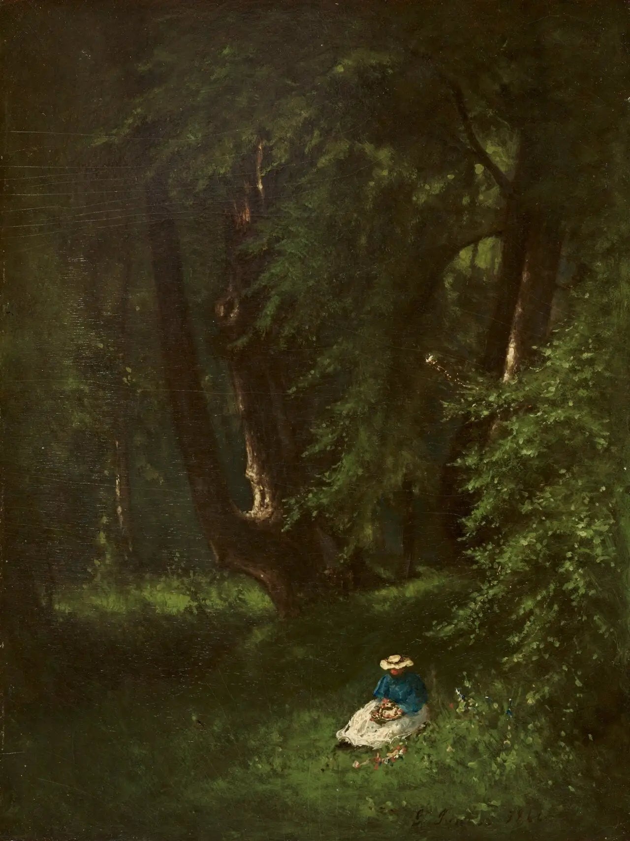 Dans les bois - George Inness image 1 tableau peint à l’huile sur toile