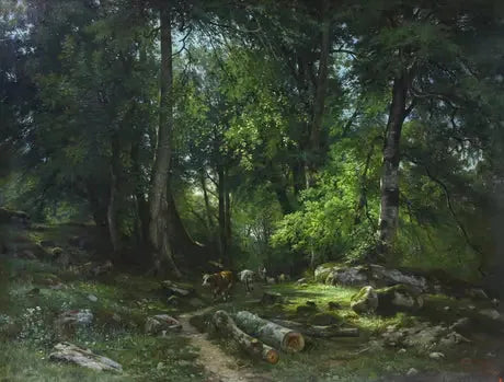 Dans les bois - Ivan Chichkine image 1 reproduction de peinture à l’huile