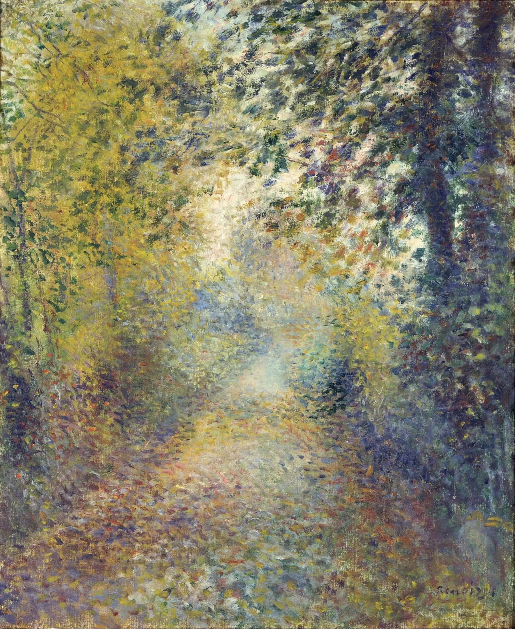Dans les bois - Pierre-Auguste Renoir image 1 copie peinte à la main à l’huile