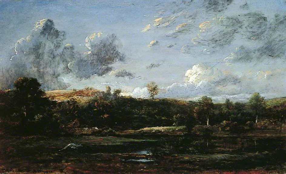 Dans les Landes - Théodore Rousseau image 1 reproduction artisanale de tableau