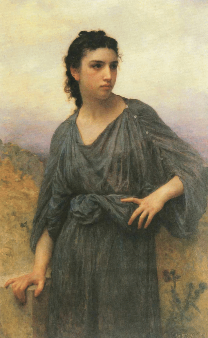 Dans les montagnes ou Femme aux chardons - Bouguereau