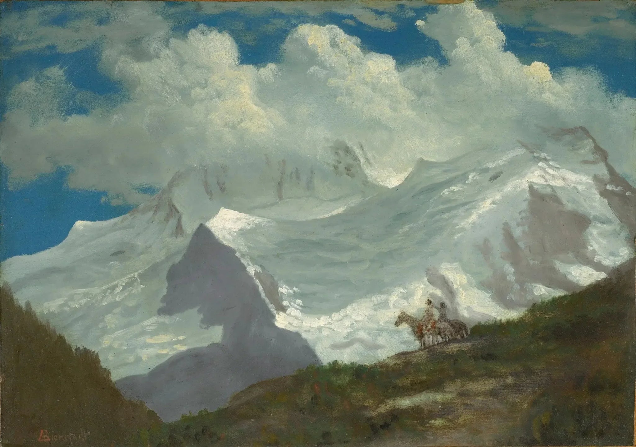Dans les Rocheuses - Albert Bierstadt image 1 copie de tableau peinte à la main