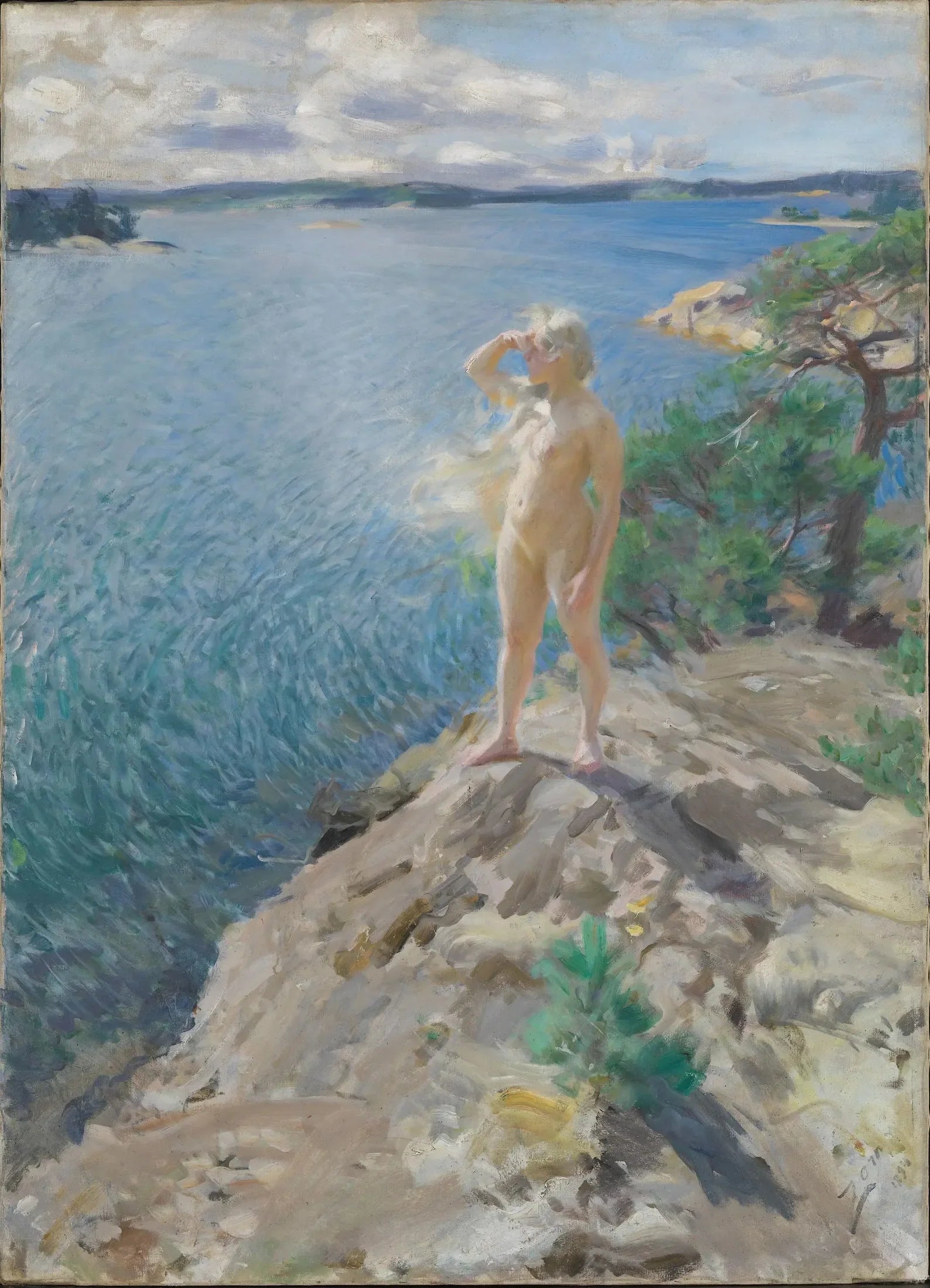 Dans les Skerries - Anders Zorn image 1 reproduction réalisée par Alpha Reproduction