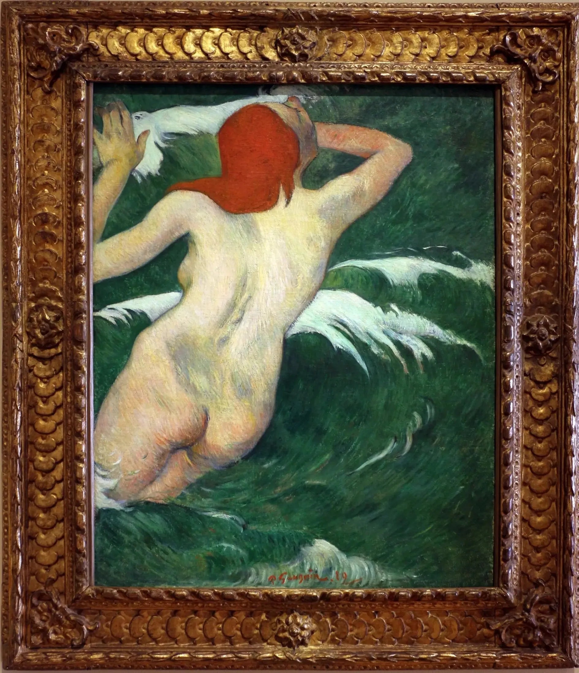 Dans les vagues - Paul Gauguin image 2 reproduction d’œuvre d’art à l’huile