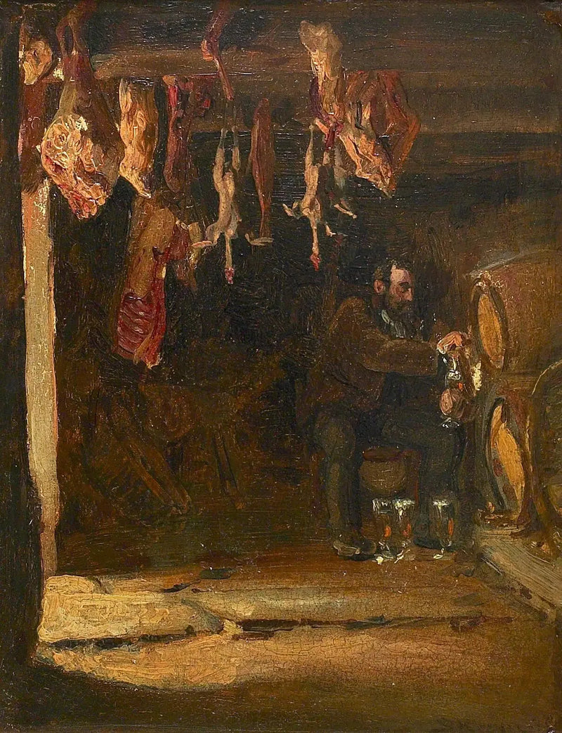 Dans une cave à Concarneau. - Peder Severin Krøyer
