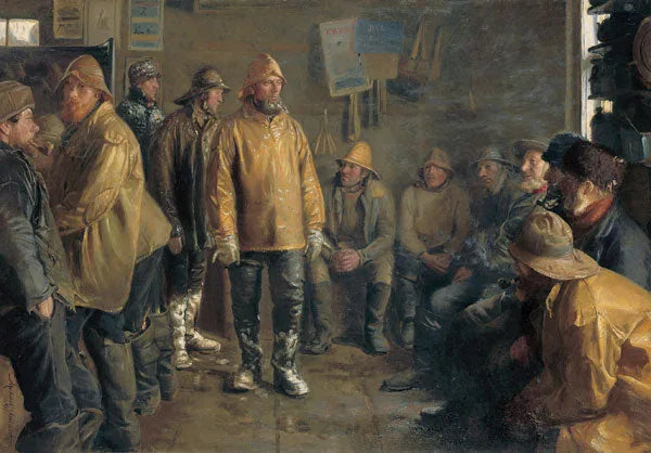 Dans une épicerie, un jour d'hiver où il n'y a pas de pêche - Michael Peter Ancher
