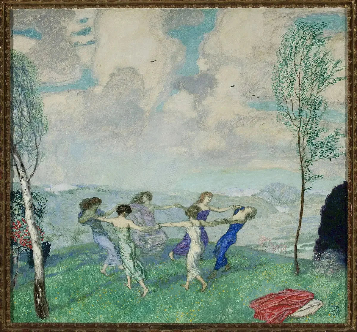 Danse en Cercle - Franz Von Stuck image 1 copie peinte à la main à l’huile