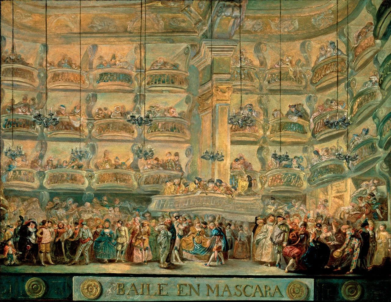 Danse des masques - Luis Paret y Alcázar