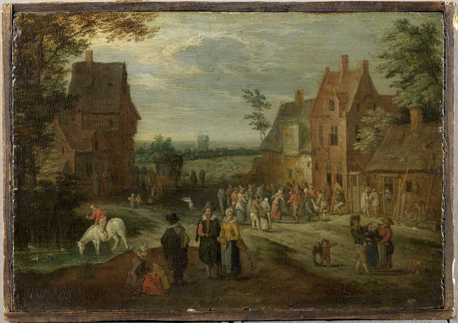 Danse de paysans dans un village - Pieter Gijsels