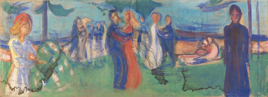 Danse près de la mer - Edvard Munch