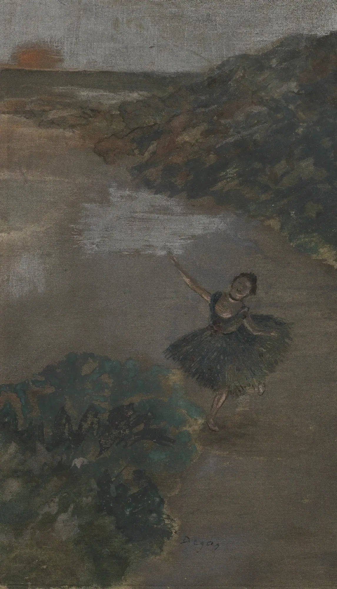 Danseur sur scène - Edgar Degas image 1 copie peinte à la main à l’huile