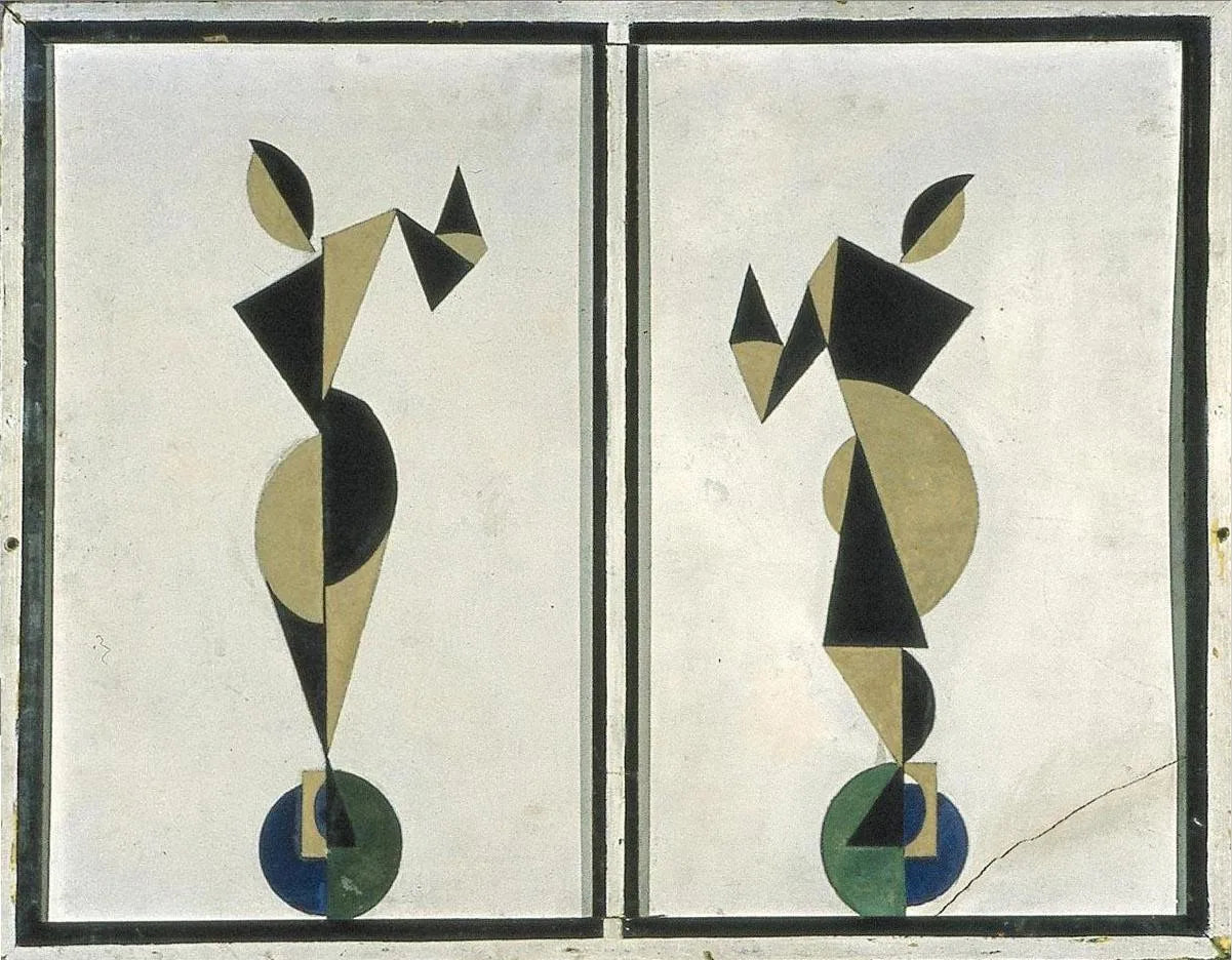 Danseurs - Theo van Doesburg image 1 reproduction de peinture à l’huile
