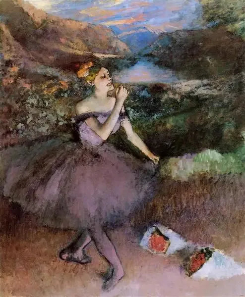 Danseuse aux bouquets - Edgar Degas image 1 reproduction réalisée par Alpha Reproduction