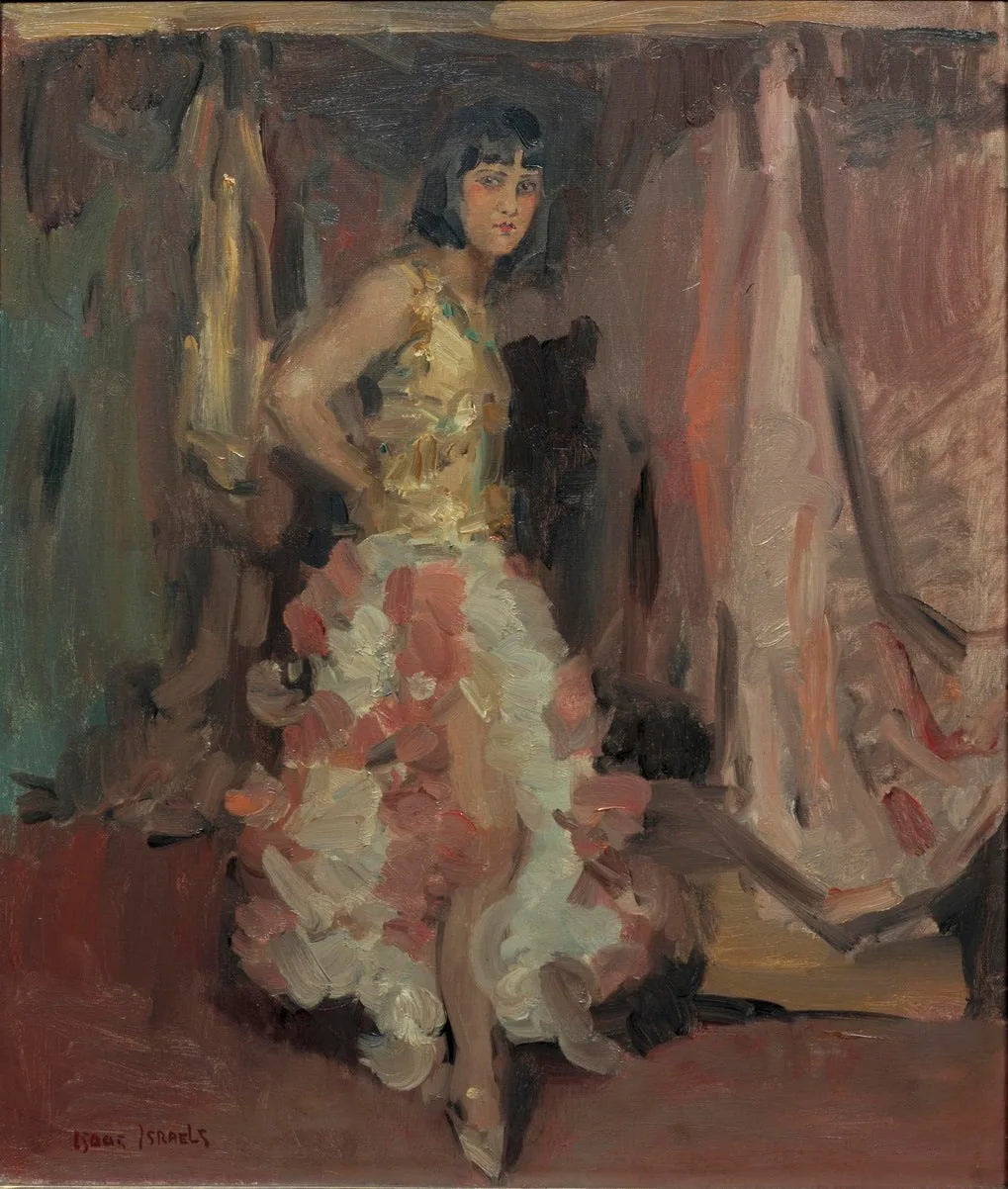 Danseuse debout - Isaac Israëls image 1 copie de tableau peinte à la main