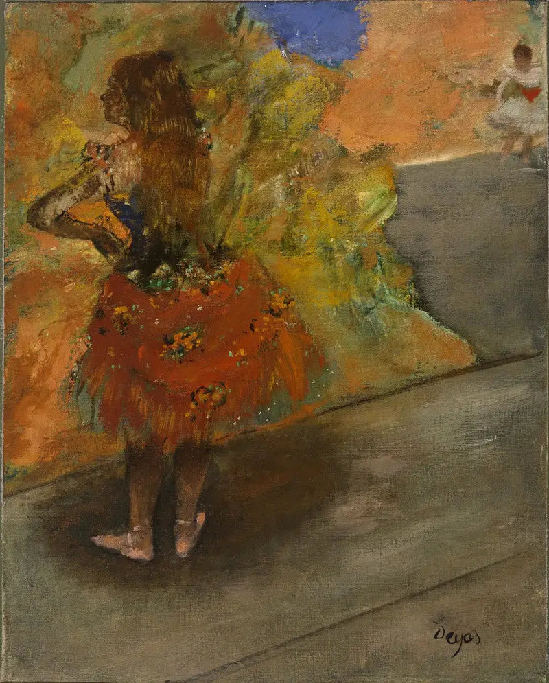 Danseuse : jupe rouge - Edgar Degas