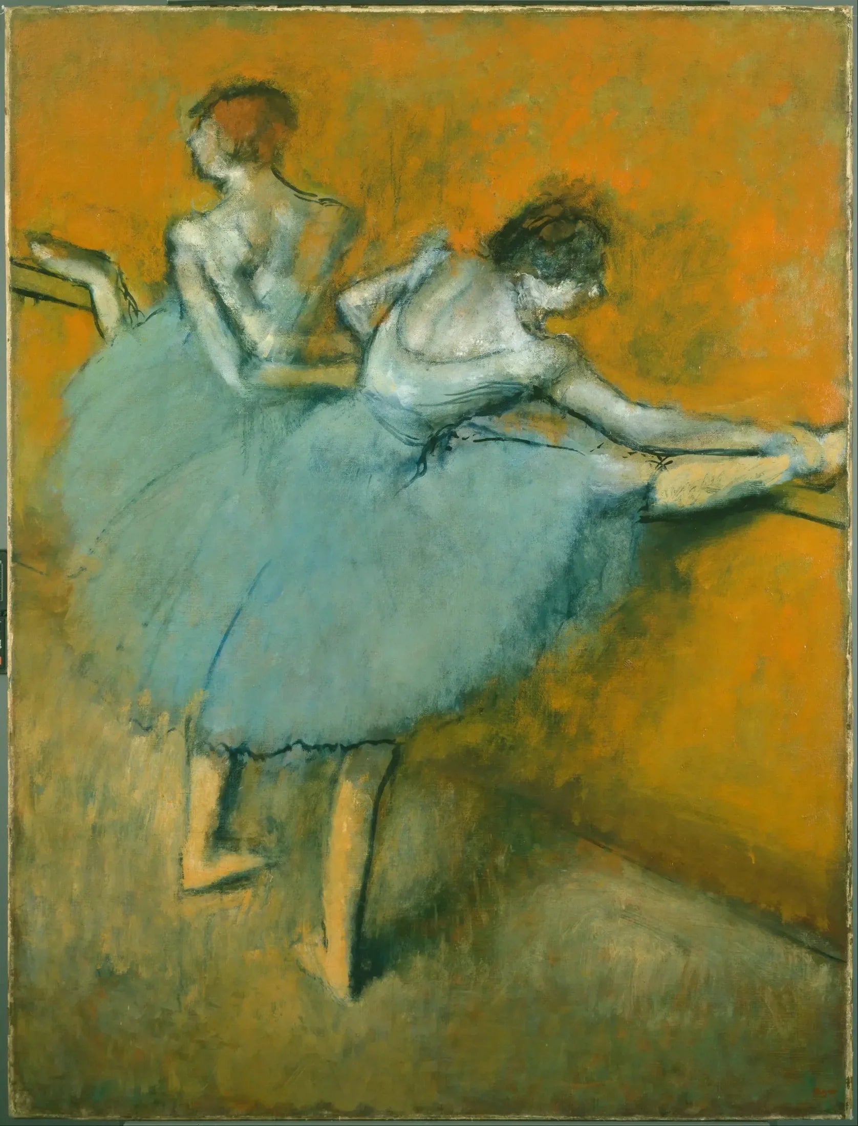 Danseuses à la barre - Edgar Degas image 2 reproduction d’œuvre d’art à l’huile