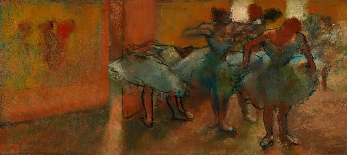 Danseuses au foyer - Edgar Degas image 1 reproduction artisanale de tableau