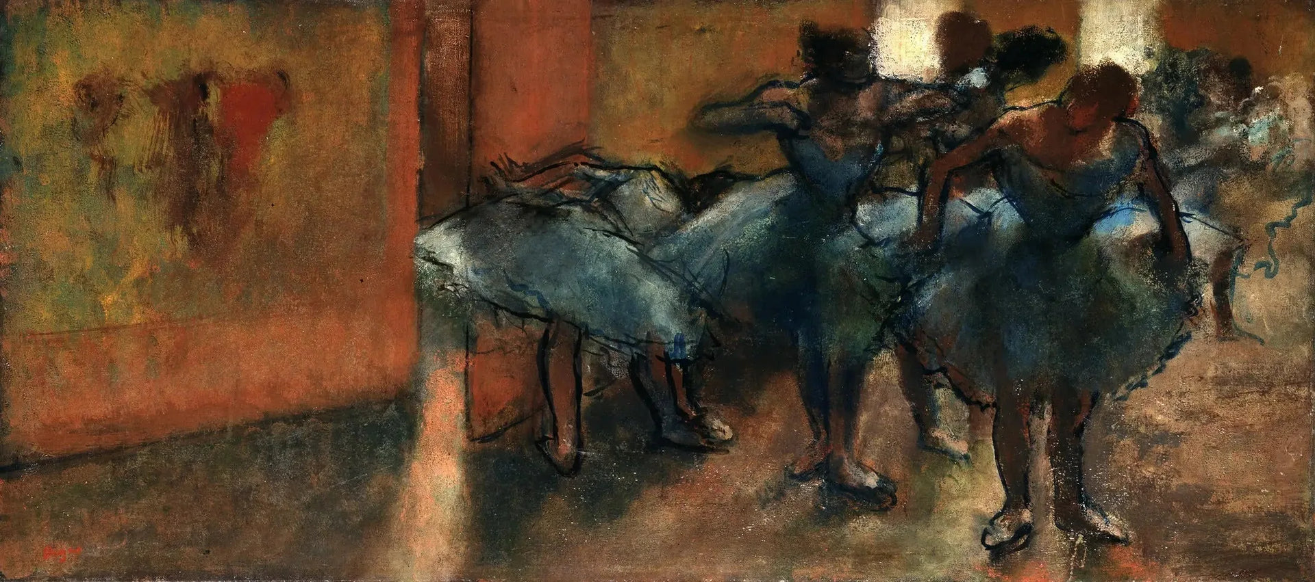 Danseuses au foyer - Edgar Degas image 1 copie de tableau peinte à la main