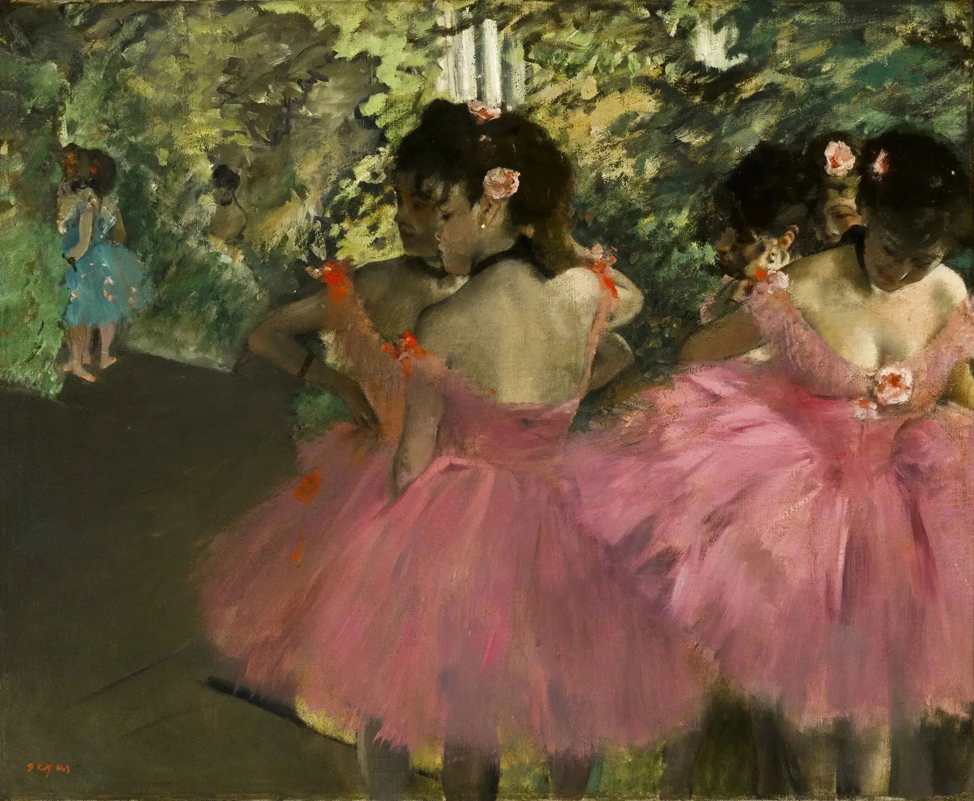 Danseuses en rose - Edgar Degas image 1 reproduction artisanale de tableau
