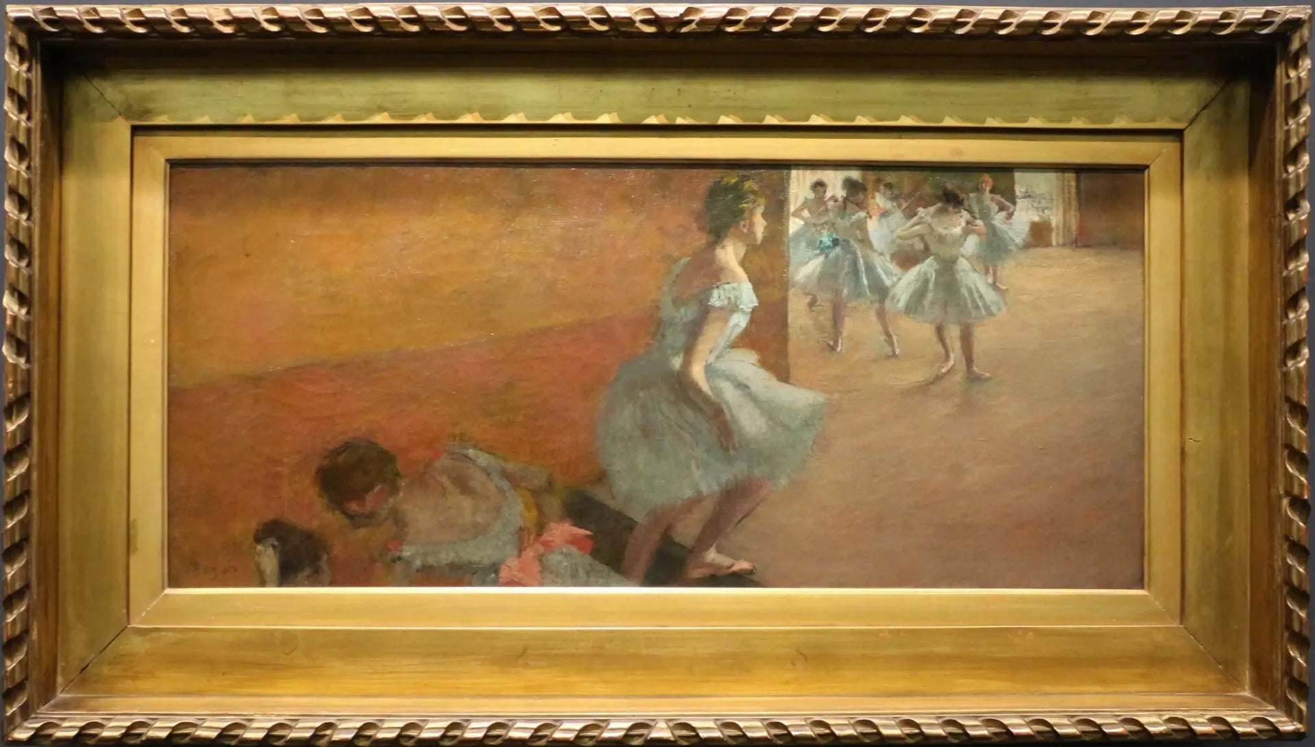 Danseuses montant un escalier - Edgar Degas image 1 reproduction d’œuvre d’art à l’huile