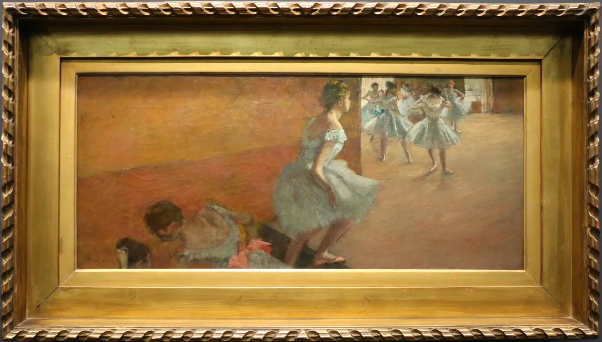 Danseuses montant un escalier - Edgar Degas image 1 reproduction d’œuvre d’art à l’huile
