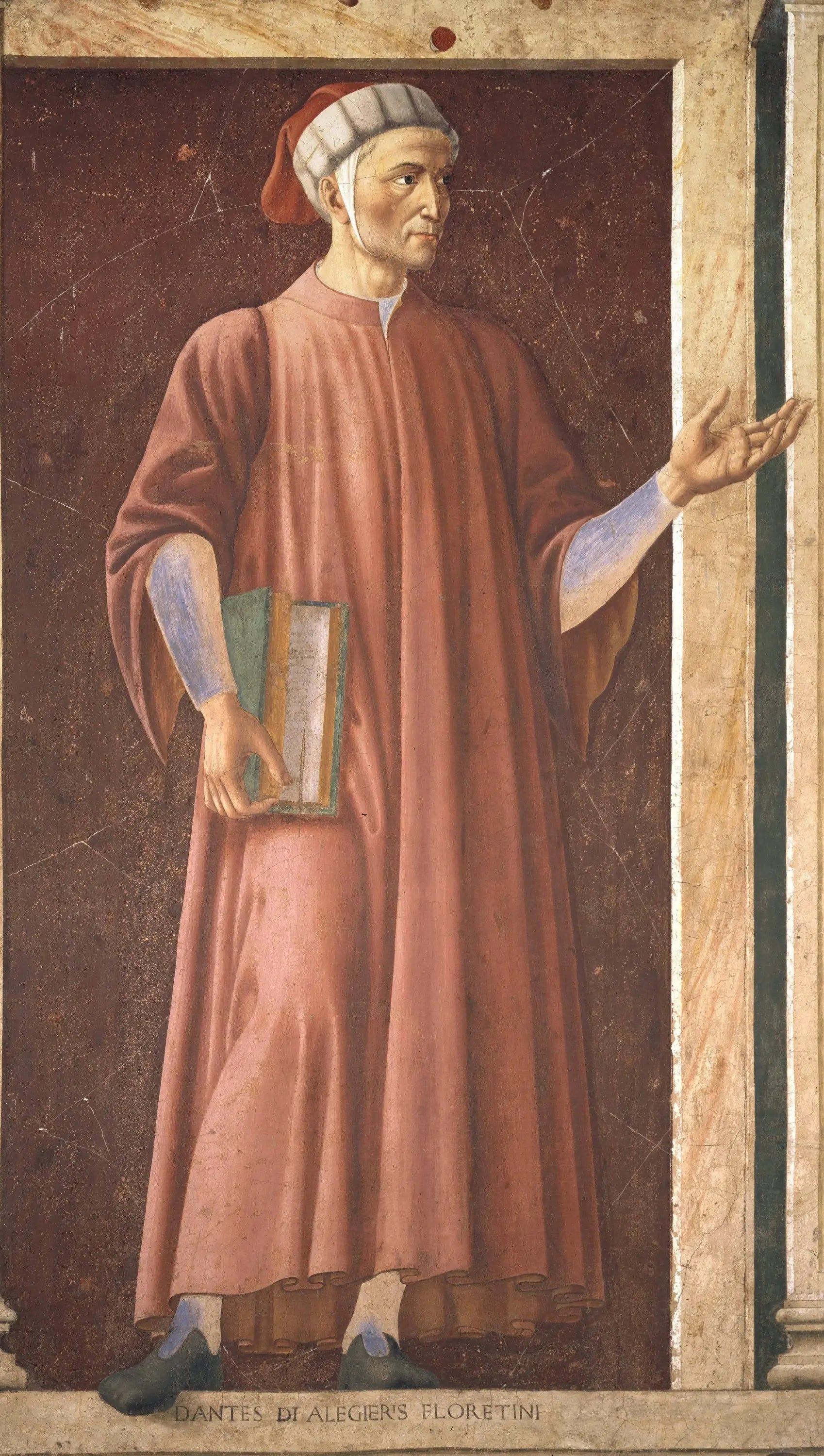 Dante Alighieri - Andrea del Castagno image 1 reproduction de peinture à l’huile
