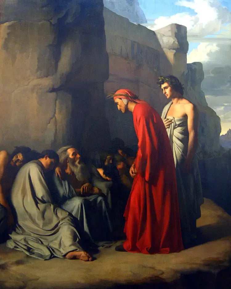 Dante aux enfers - Hippolyte Flandrin image 1 reproduction réalisée par Alpha Reproduction