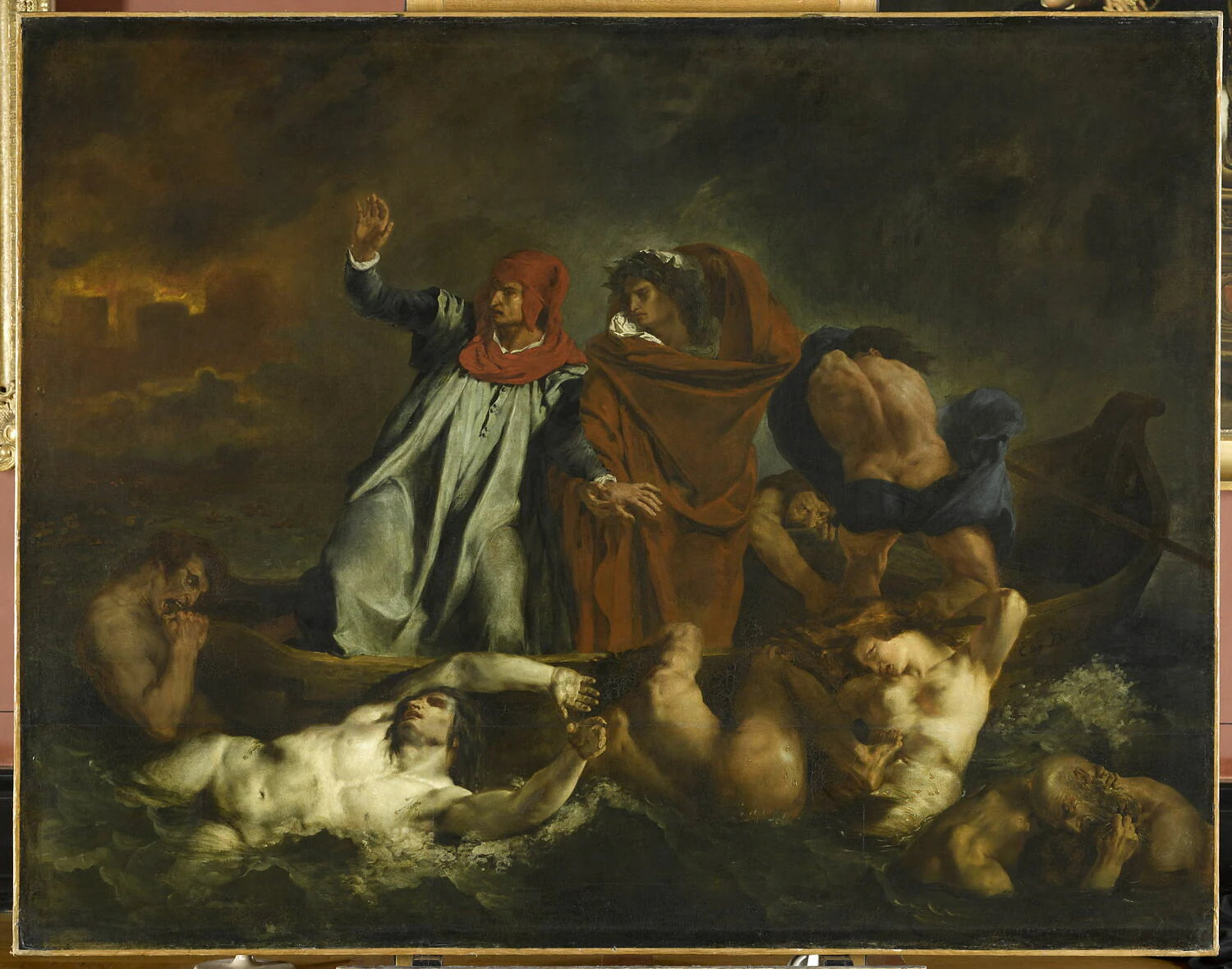 Dante et Virgile, dit aussi La barque de Dante - Eugène Delacroix